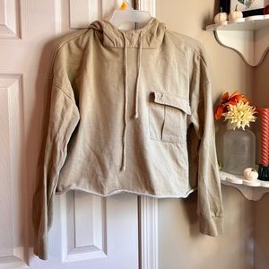 Urban outfitters cowl neck cropped hoodie